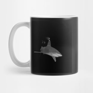 An Oceanic White Tip Shark and Pilot Fish Mug